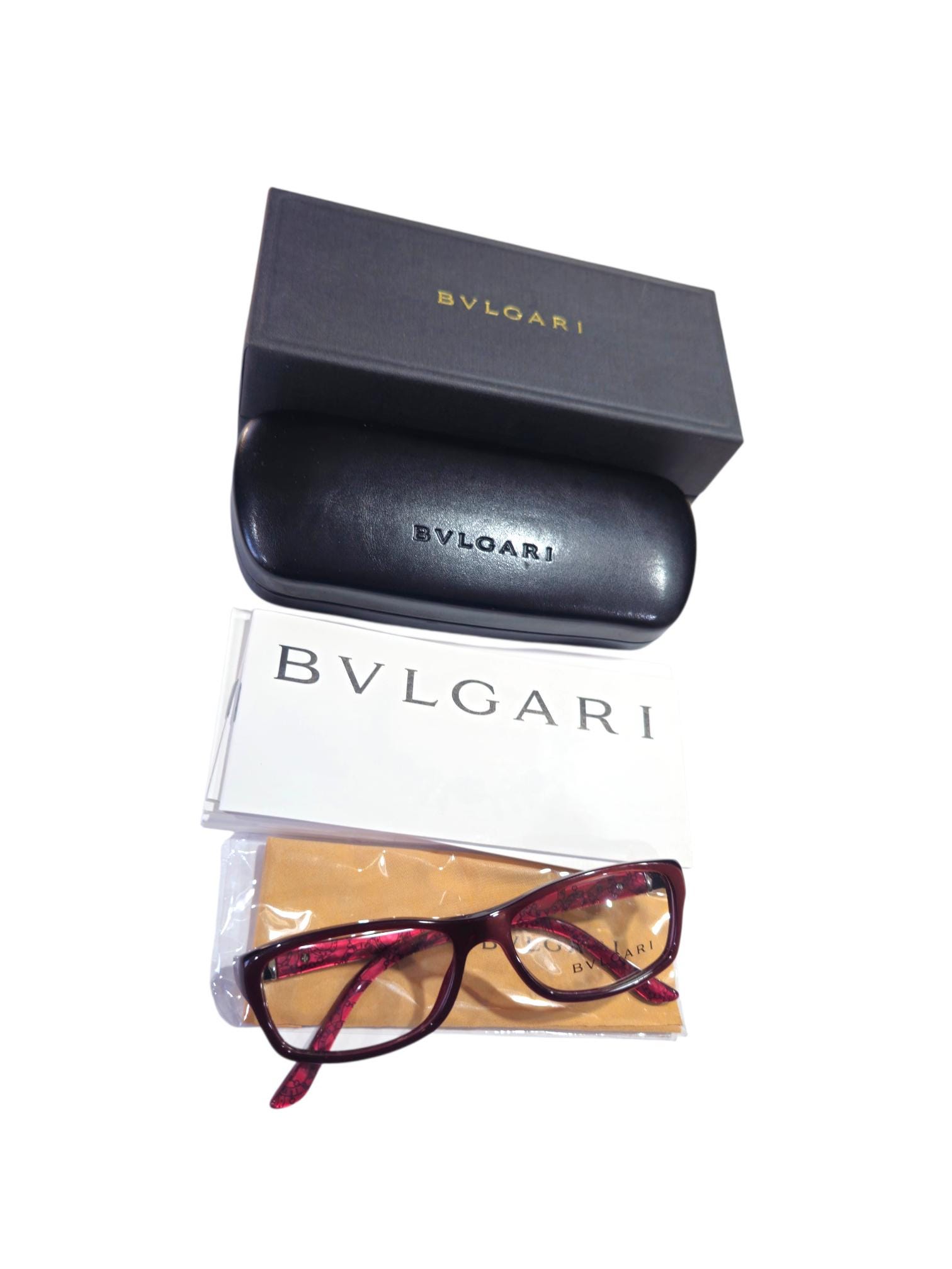 BVLGARI Bulgari Square Y2K archive glasses with case