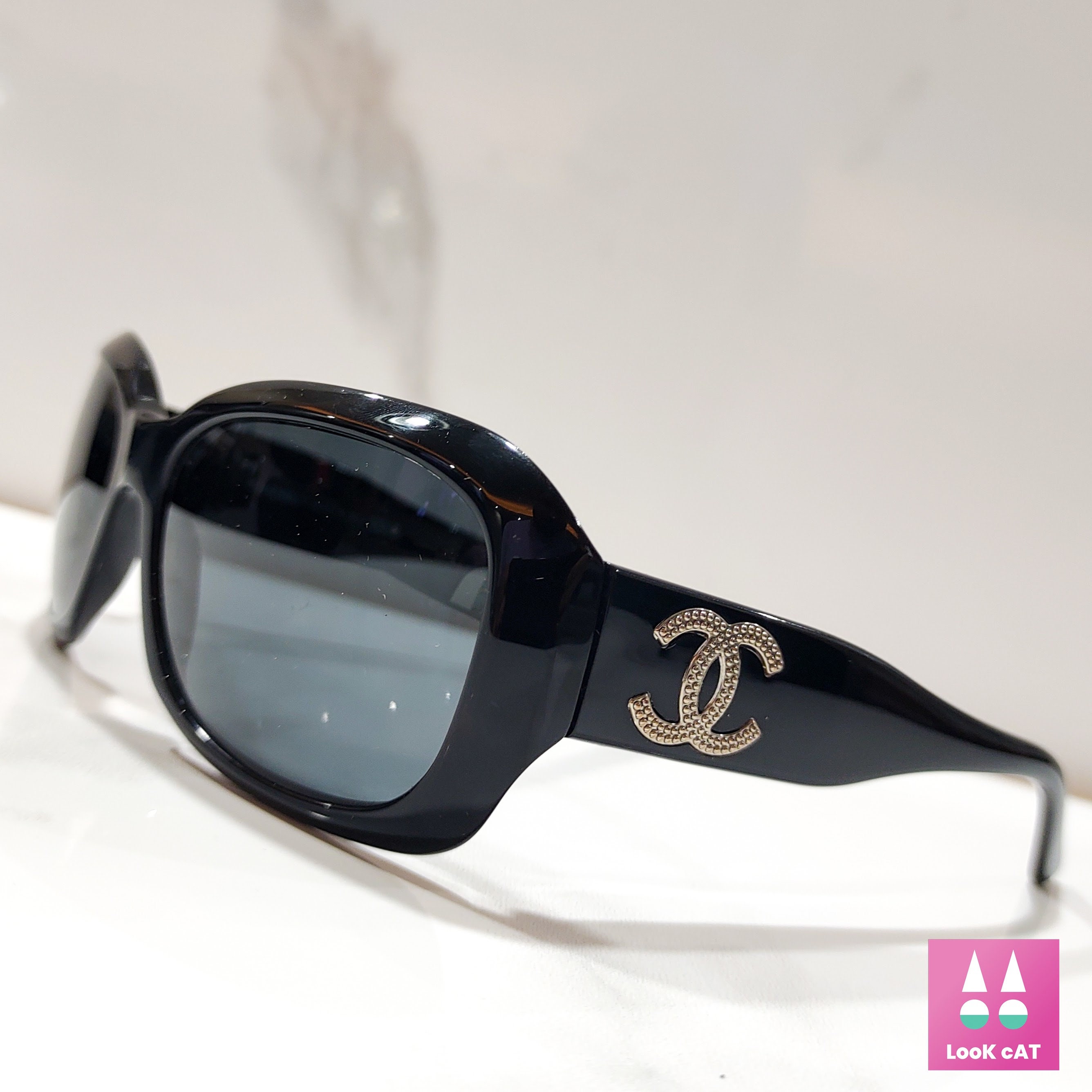 CHANEL, Accessories, Rare Vintage Chanel Rimless Blue Pearl Cat Eye  Sunglasses