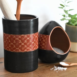 Ceramic Utensil Holders | Handmade kitchen storage | Ethical Utensil pot | Kitchen organiser