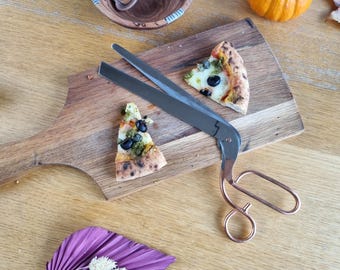 Tijeras de pizza hechas a mano / Herramienta de cocina única / Perfectas para los amantes de la pizza / Regalo para amantes de la comida / Comercio justo y ético