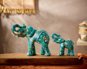 Elephant candles - fair trade handmade Swazi candles - Perfect Ivory anniversary gift