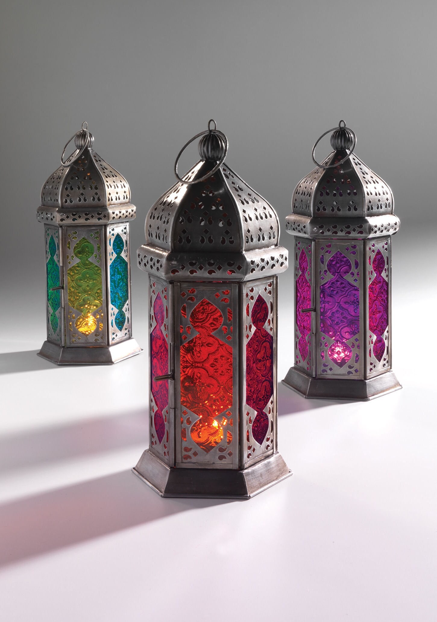Tonal Moroccan Lantern Free Standing Ethical Tea Light Holder