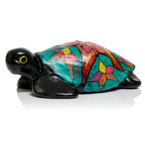 Velas de tortuga - velas swazi hechas a mano de comercio justo, velas de animales coloridas únicas