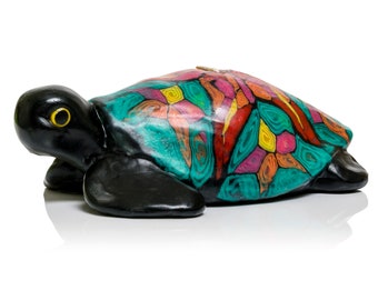 Schildpadkaarsen - fairtrade handgemaakte Swazi kaarsen, Unieke kleurrijke dierenkaarsen
