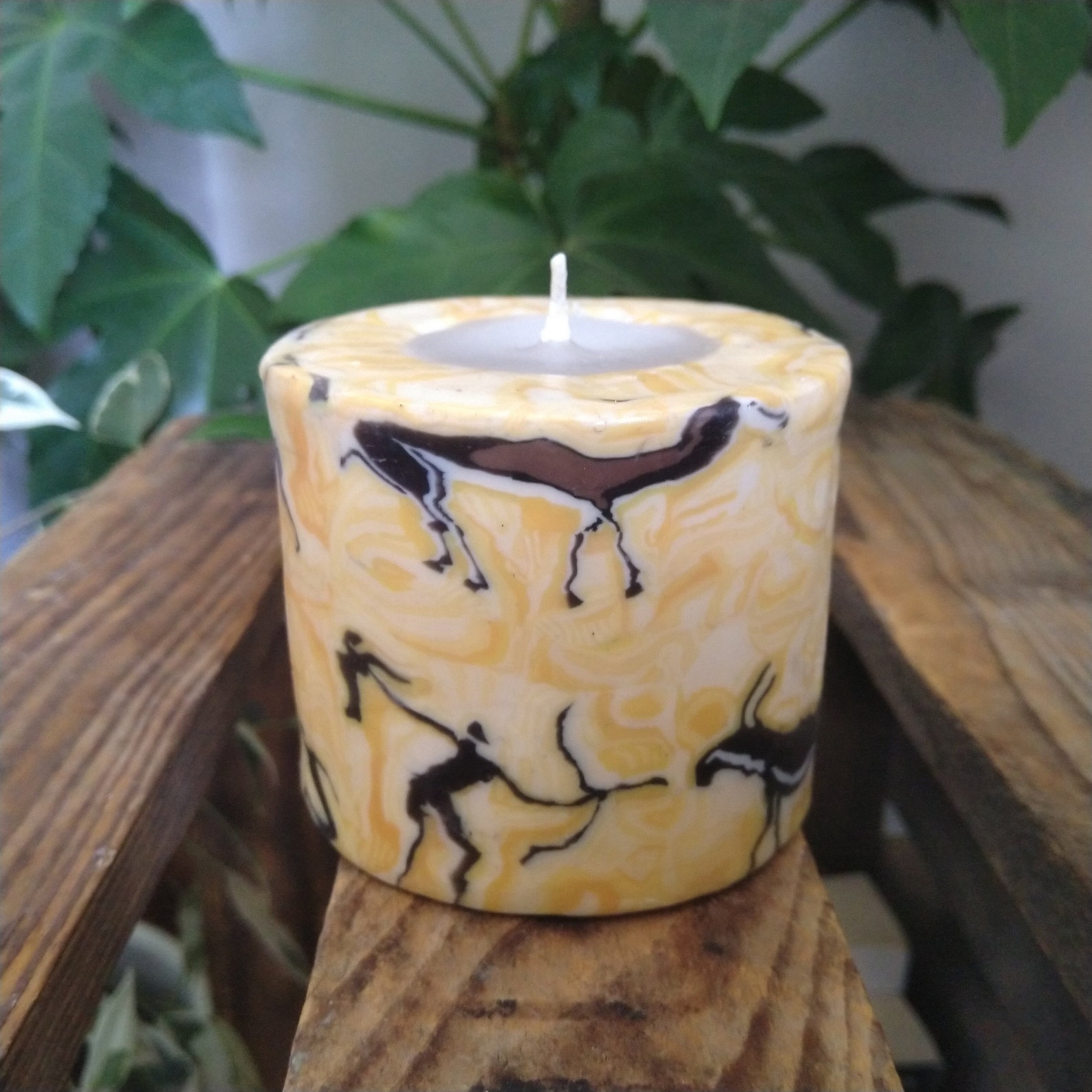 Small pillar candles Fair trade Swazi candles Beautiful Etsy