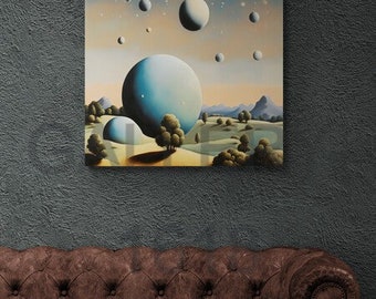 Moons Landing Canvas Print Wall Hanging