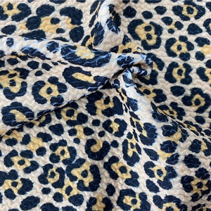F1269# Newest Thicker 4 Stretch way Seersucker Print Weight 530GSM, Width 75cm   works Swimwear, bikini, outfit price sold by yard