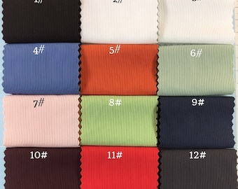 Update newest 30 Solid colors with 160gsm weight 4 Stretch way Nylon / Spandex Ribbed fabric for swimwear, bikini,leotard Price sold by yard