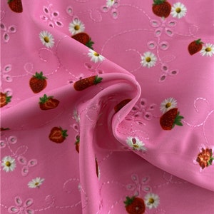 E1290# 4 Stretch way embroidery spandex Print Width 125CM - 82 Polyester / 18 Spandex works Swimwear, bikini, clothes price sold by yard