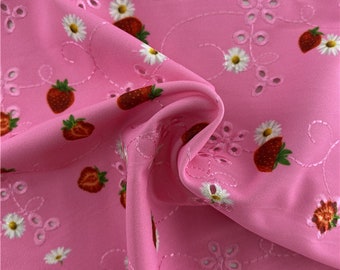 E1290# 4 Stretch way embroidery spandex Print Width 125CM - 82 Polyester / 18 Spandex works Swimwear, bikini, clothes price sold by yard