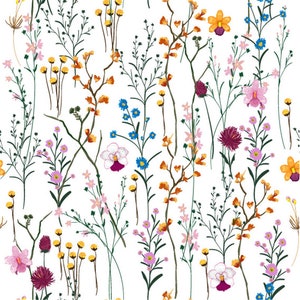 7788# 4 stretch way newest flower  printing- Polyester Spandex Matt - support your pattern Custom print - Price Sold By Yard
