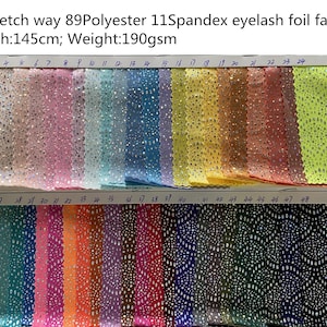 4 Way Stretch shiny foil scallop fabric 89Polyester 11Spandex 190GSM for Dancewear, leotard costume, dress, bikini, gym, DIY sold by yard