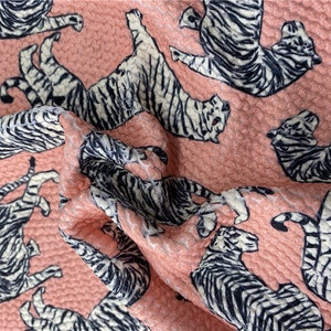 F9872# Newest Thicker 4 Stretch way Seersucker Print Weight 530GSM, Width 75cm   works Swimwear, bikini, outfit price sold by yard