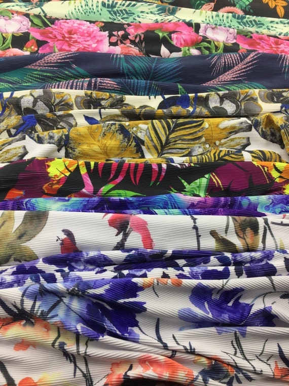 bikini 73Polyester27Spandex works Swimwear price sold by yard R7586 Thicker Weight 250GSM Highly 4 Stretch way Ribbed lycra Pint