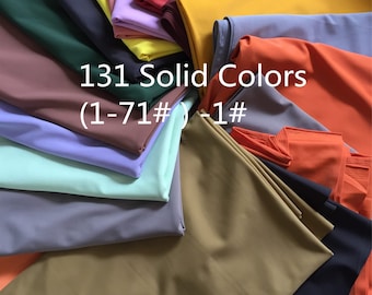 131 Colors (1-70 Colors) -1# 80Nylon / 20Spandex Matt- idea for Swimwear, Bikini, Sportswear, dancewear, leotards Price Sold by Yard