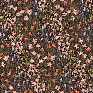 4931# 4 stretch way small flower Polyester Spandex fabric print-works for swimwear, clothes Support Custom print NO MOQ - Price Sold By Yard