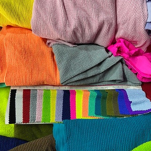 29 solid Colors 4 stretch way Thicker seercuker fabric 330GSM not throught - 92 Nylon / 8 Spandex works Swimwear, bikini, price sold by yard