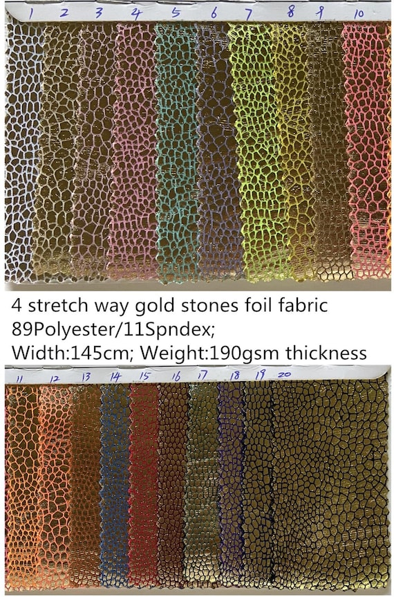 4 Way Stretch Shiny Gold Foil Stones Fabric Print 89polyester 11spandex 190GSM for Dancewear, Leotard Costume, Dress, Bikini, Sold by Yard - Etsy Israel 4 Way Stretch Shiny Gold Foil Stones Fabric Print 89polyester 11spandex 190GSM for Dancewear, Leotard Costume, Dress, Bikini, Sold by Yard - Etsy Israel