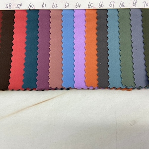 71 Newest Solid Colors, H4106# 4 Stretch Way  Moisture Wicking- 27 Spandex /73 Polyester - 260GSM ideas for yogawear, leggings, activewear,