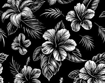 0221# 4 stretch way polyester spandex 80s flower fabric Print works dancewear, swimwear, bikini, leggings, gym, costume, diy, sold by yard