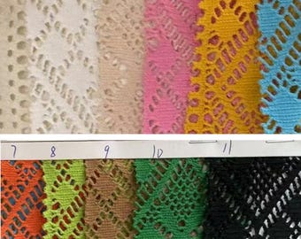 CX10218# Stretch polyester spandex hollow hole lace fabric 150gsm works bikini, clothes, dress, cappa, accessories, diy, swimsuit, sold yard