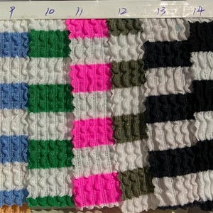 4 stretch way seersucker waves fabric 300GSM, 48 polyester 4 Span 48 Cation works Swimwear, leggings,clothes, DIY, bikini price sold by yard image 4