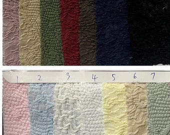 Tejido seersucker elástico de 4 vías, 155 g/m², 96 % poliéster, 4 % span, tacto suave, ideal para trajes de baño, leggings, ropa, bricolaje, ropa de baile, se vende cortado a medida.