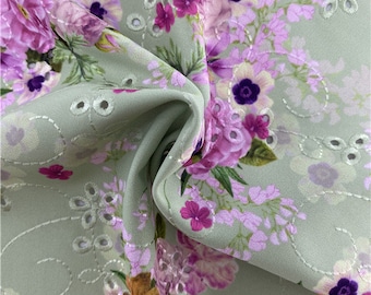 IMG9543 # 4 Stretch way embroidery spandex Print Width 125CM - 82 Polyester / 18 Spandex works Swimwear, bikini, clothes price sold by yard