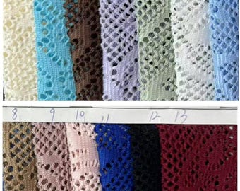 CX9969# Stretch polyester spandex hollow hole lace fabric 145gsm works bikini, clothes, dress, cappa, accessories, diy, swimsuit, sold yard