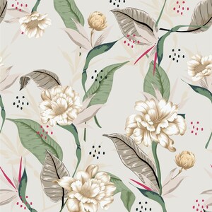 555# 4 stretch way newest flower fabric printing- Polyester Spandex Matt - support your pattern Custom print - Price Sold By Yard