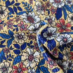 F3315# Newest Thicker 4 Stretch way Seersucker Print Weight 530GSM, Width 75cm   works Swimwear, bikini, outfit price sold by yard