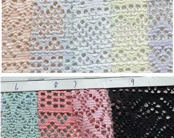 CX9141# Stretch polyester spandex hollow hole lace fabric 140gsm works bikini, clothes, dress, cappa, accessories, diy, swimsuit, sold yard