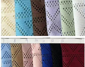 CX9730# Stretch polyester spandex hollow hole lace fabric 160gsm works bikini, clothes, dress, cappa, accessories, diy, swimsuit, sold yard
