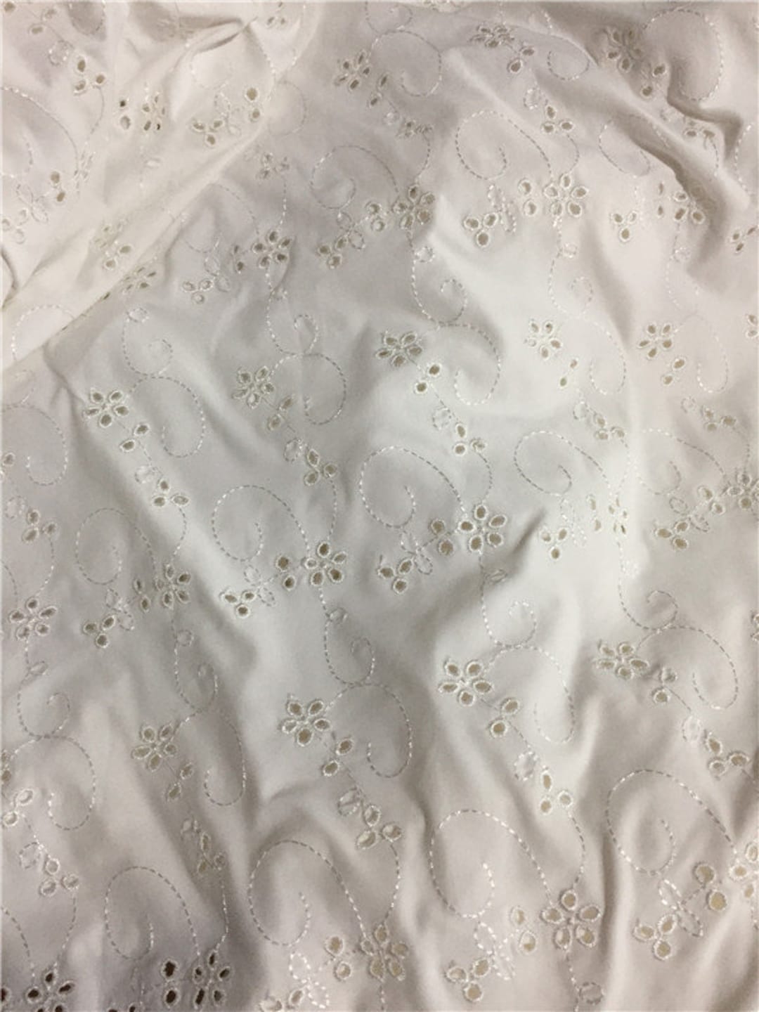 H677# 4 Stretch Way Embroidery Spandex Fabric Width 125CM
