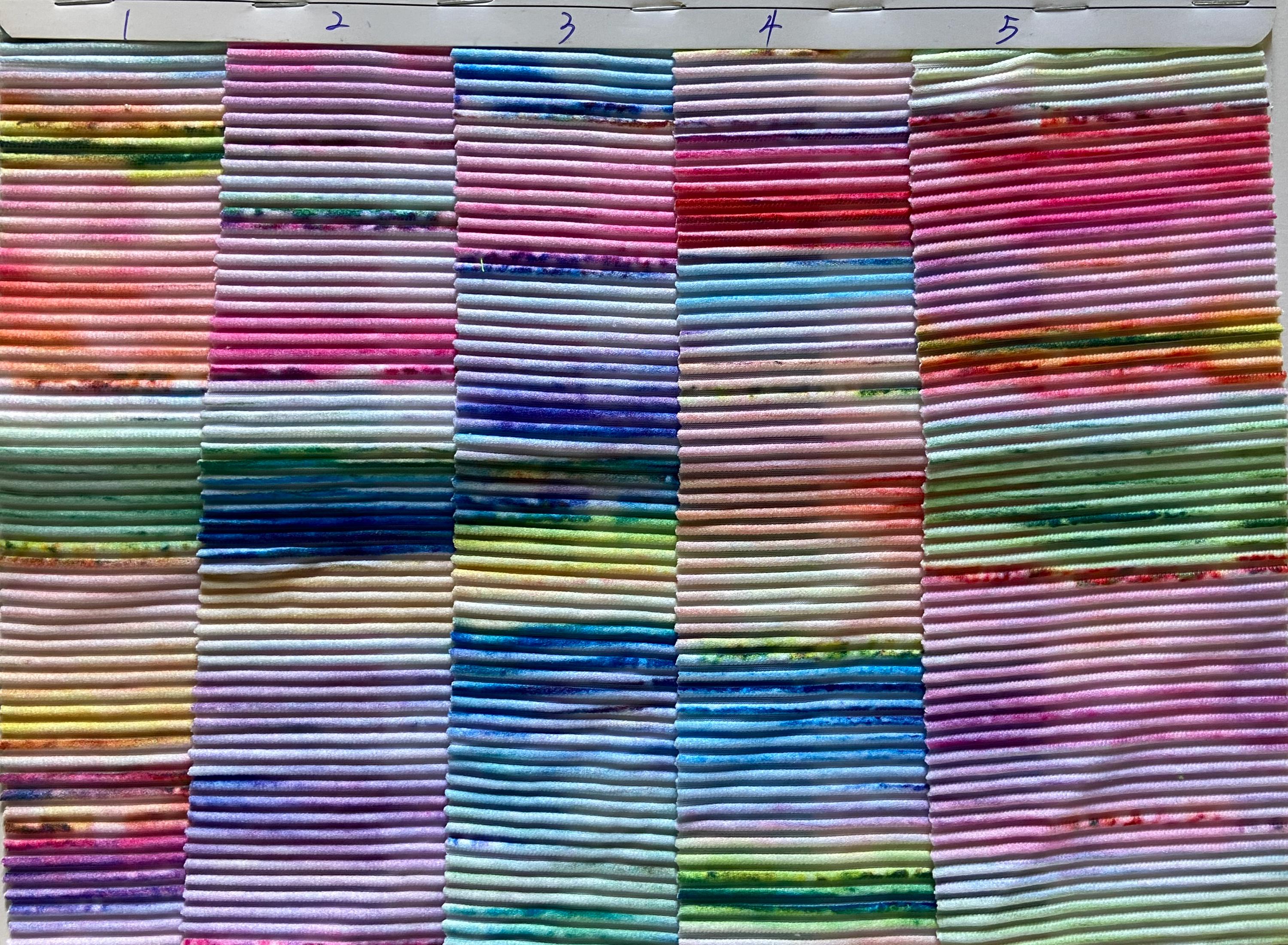 Width 120cm 4 Stretch Way Gradient Ribbed Fabric Print, 93polyester ...