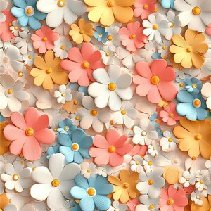 534# 4 stretch way 3D flower fabric print - Polyester Spandex Matt Custom Printing dancewear, leotard, Custome Price Sold by yard