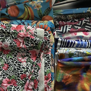 4 Stretch Way 80 Polyester/ 20 Spandex Matt Cotton-like handing quality - 240GSM thicker print - custom print any patterns