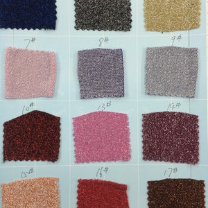98 Solid colors 4 Stretched Way Shinning Nylon / Spandex / Metal Silver fabric- Soft hand - Ideas for dancewear, boutique, swimwear, costume