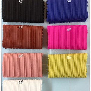 JSD1303# Newest 4 Stretch way Super Soft Handing thick Weight Ribbed  - Nylon/Spandex - idea for swimwear, bikini, Price sold by Yard