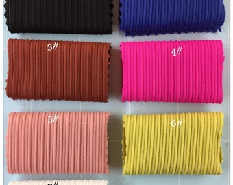 JSD1303# Newest 4 Stretch way Super Soft Handing thick Weight Ribbed  - Nylon/Spandex - idea for swimwear, bikini, Price sold by Yard