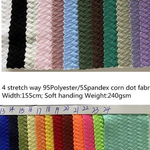 4 stretch way headand fabric, 95Polyester/5Spandex 240GSM soft handing idea for dress, headband, boutique, bow, clothes, Price sold by Yard