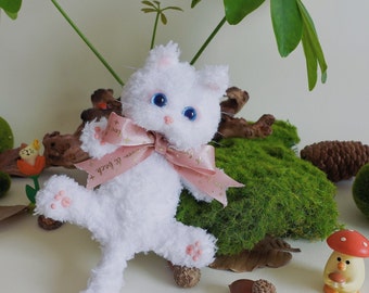 DIY Fur Wrapped Pipe Cleaners Kit Cute Cat Gift for Cat Lovers High Quality Fluffy Art Chenille Stems Gifts for Pets