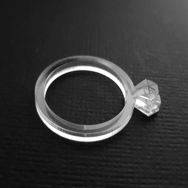 Laser Cutting File Acrylic Diamond Ring Digital Download SVG DXF EPS for Laser Cutter image 4