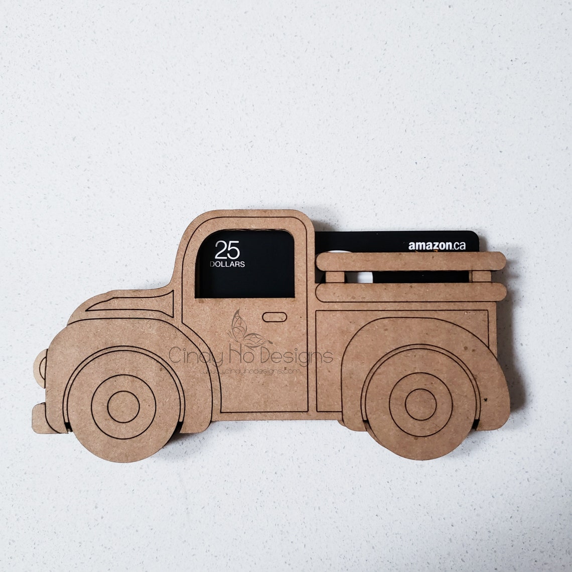 Vintage Truck Gift Card Holder Laser Cut Digital Vector File Etsy