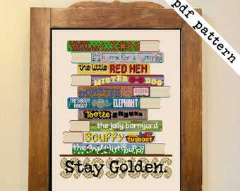 Little Golden Books Cross Stitch - PDF Pattern Digital Download