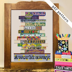 A World Away Books Cross Stitch - PDF Pattern Digital Download