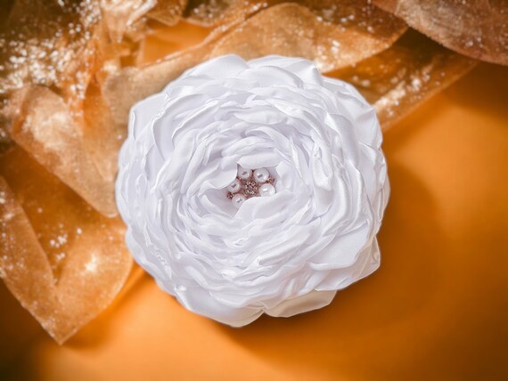 Large Flower Brooch Oversized Flower Pin Silk Flower Brooch