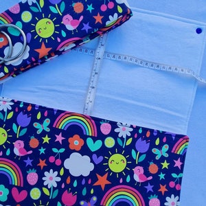 Hebammen-Maßmatte & Säuglings-Wiegetuch Set - *Sonnige Tage* XL