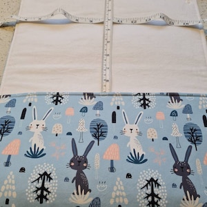Hebammen-Maßmatte & optionaler passender Säuglings-Wiegegurt - * Bunny Forest * XL