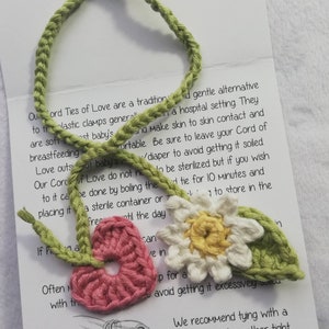 Organic Cotton Umbilical Cord Ties - Cords of Love *Daisy*
